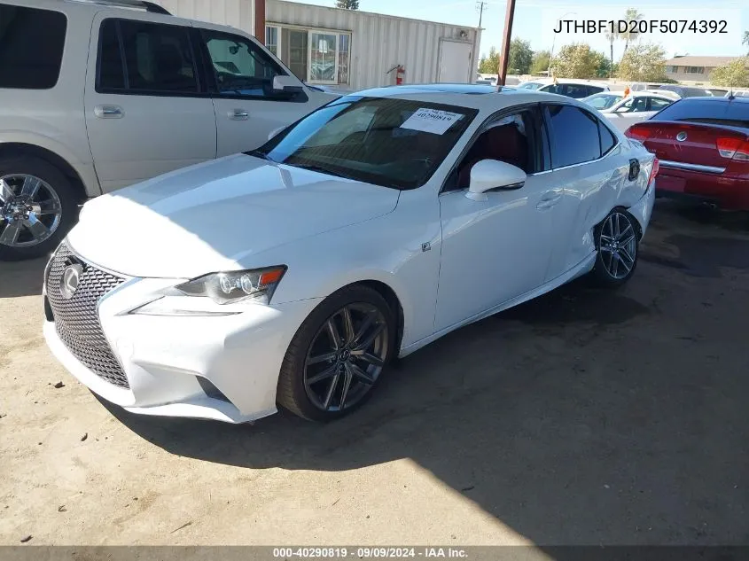 JTHBF1D20F5074392 2015 Lexus Is 250