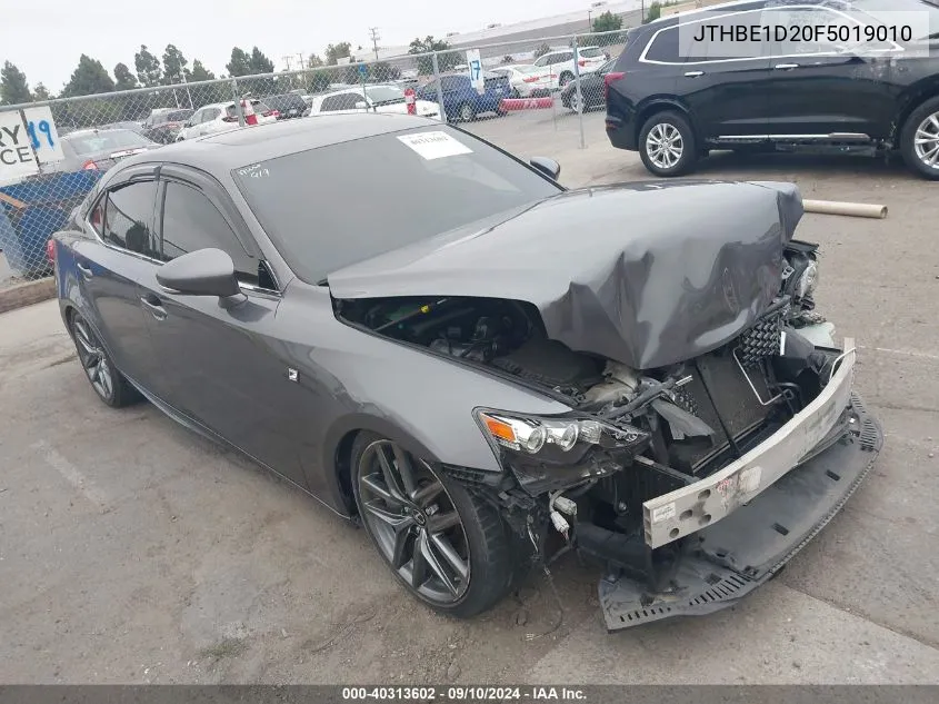 2015 Lexus Is 350 VIN: JTHBE1D20F5019010 Lot: 40313602