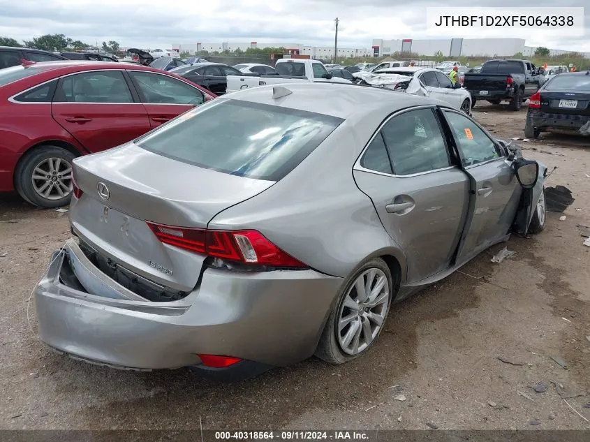 2015 Lexus Is 250 VIN: JTHBF1D2XF5064338 Lot: 40318564