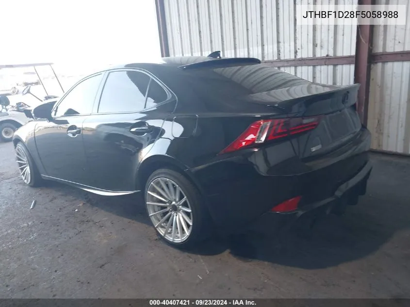 JTHBF1D28F5058988 2015 Lexus Is 250