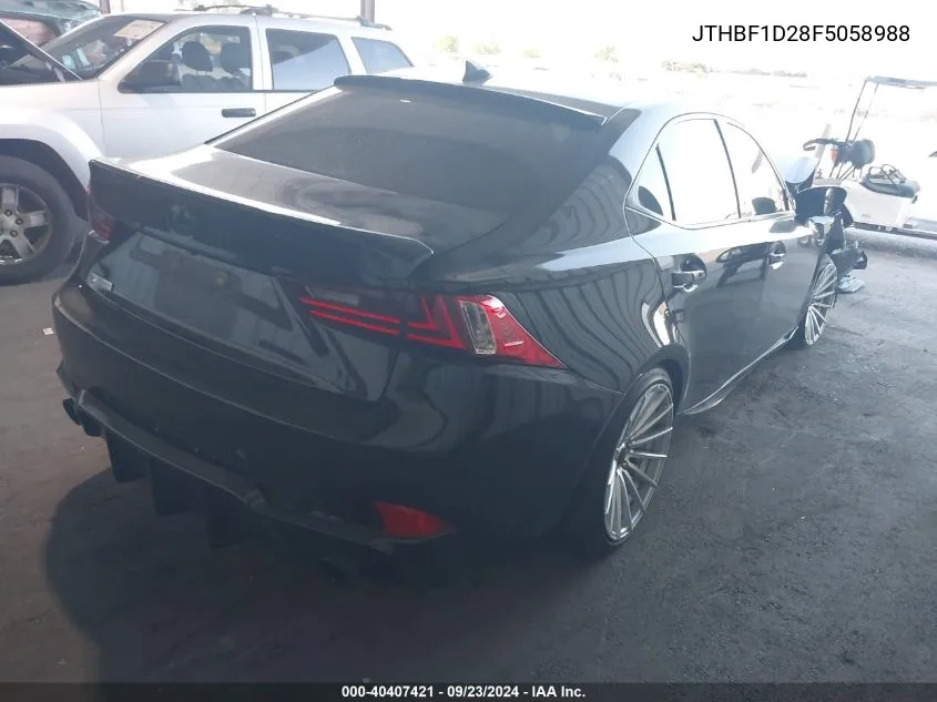 2015 Lexus Is 250 VIN: JTHBF1D28F5058988 Lot: 40407421