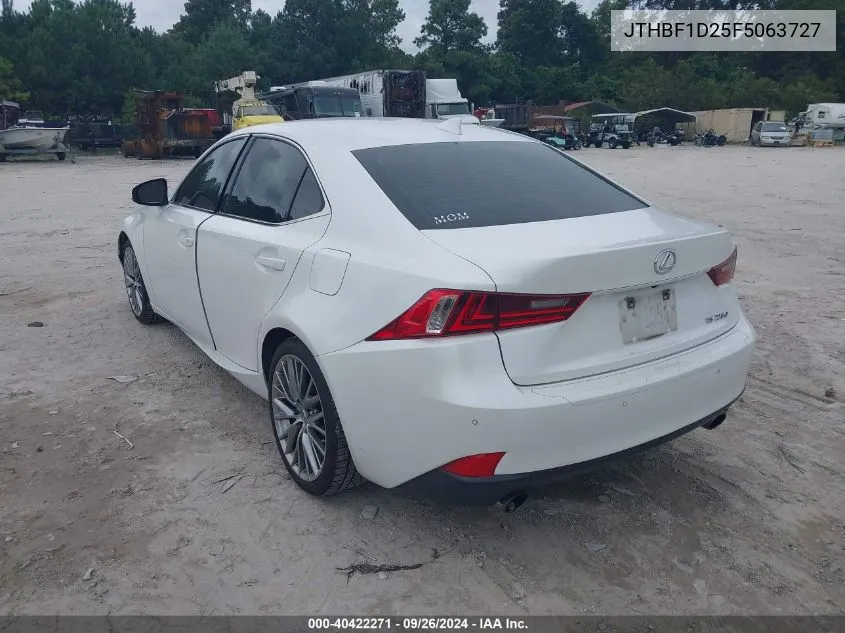 JTHBF1D25F5063727 2015 Lexus Is 250