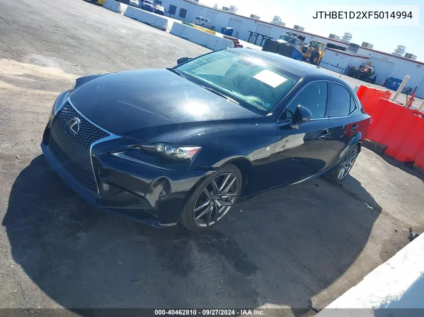 2015 Lexus Is 350 VIN: JTHBE1D2XF5014994 Lot: 40462810