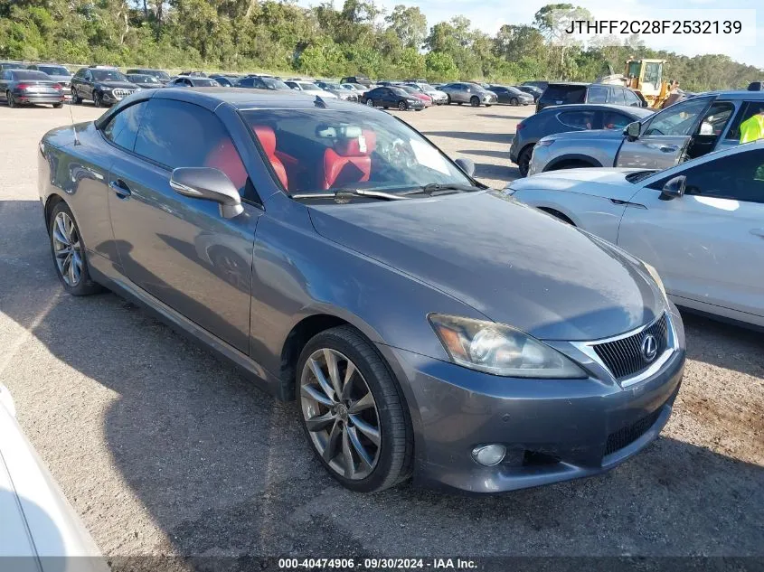 JTHFF2C28F2532139 2015 Lexus Is 250C