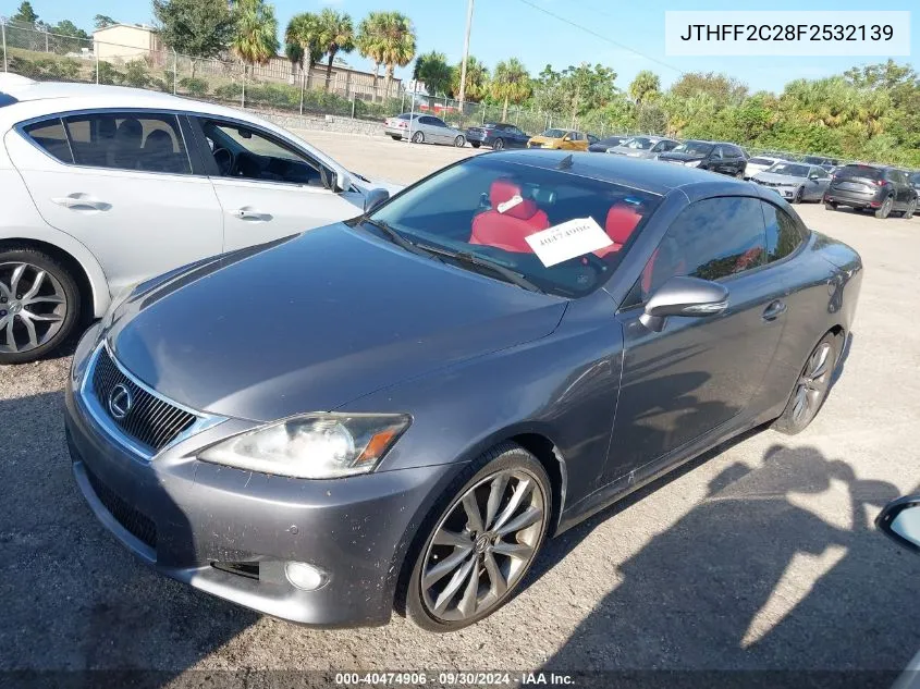 JTHFF2C28F2532139 2015 Lexus Is 250C