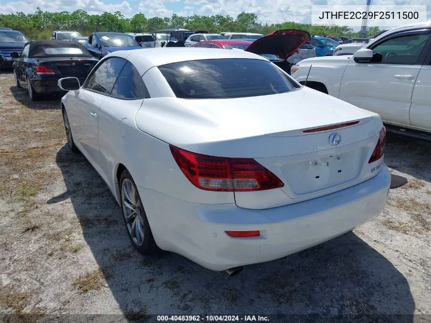 2015 Lexus Is 350C VIN: JTHFE2C29F2511500 Lot: 40483962