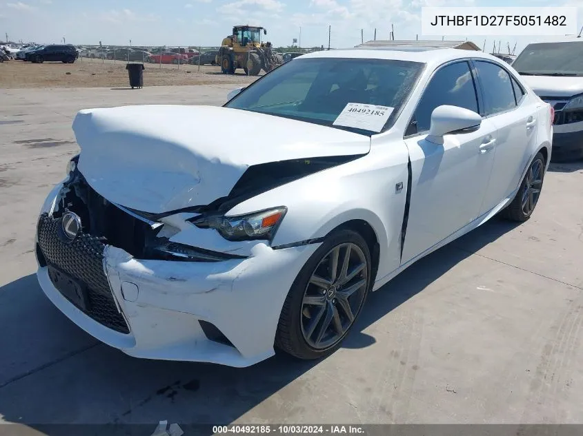 2015 Lexus Is 250 VIN: JTHBF1D27F5051482 Lot: 40492185