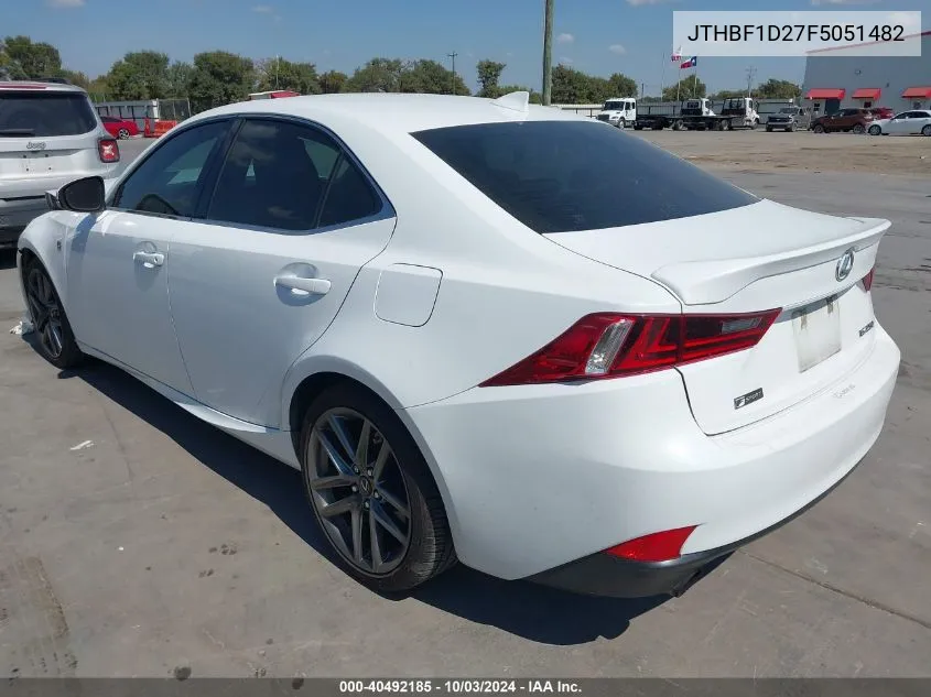 2015 Lexus Is 250 VIN: JTHBF1D27F5051482 Lot: 40492185