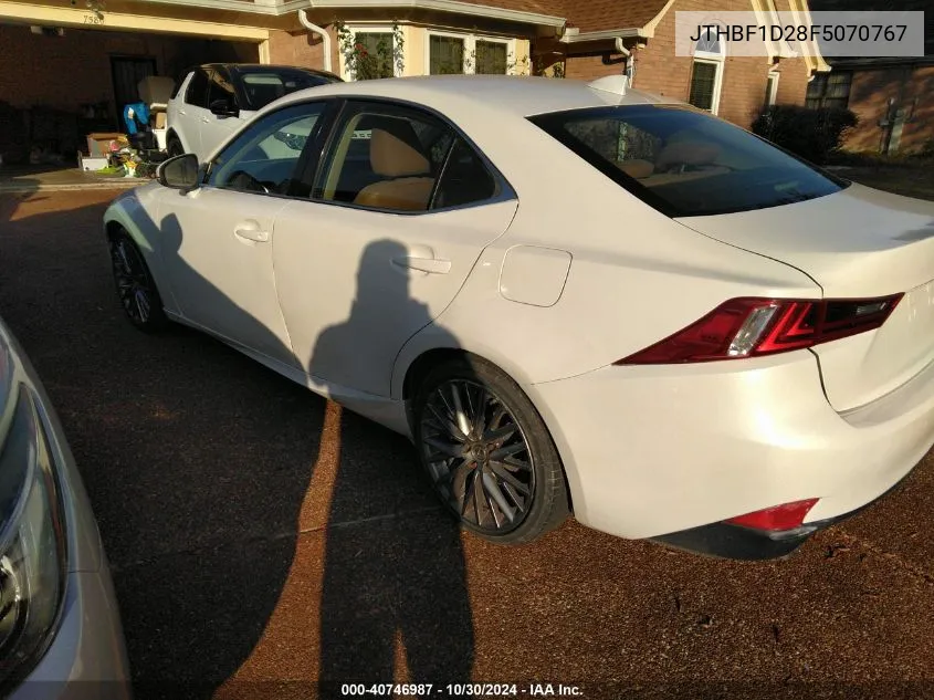 2015 Lexus Is 250 VIN: JTHBF1D28F5070767 Lot: 40746987