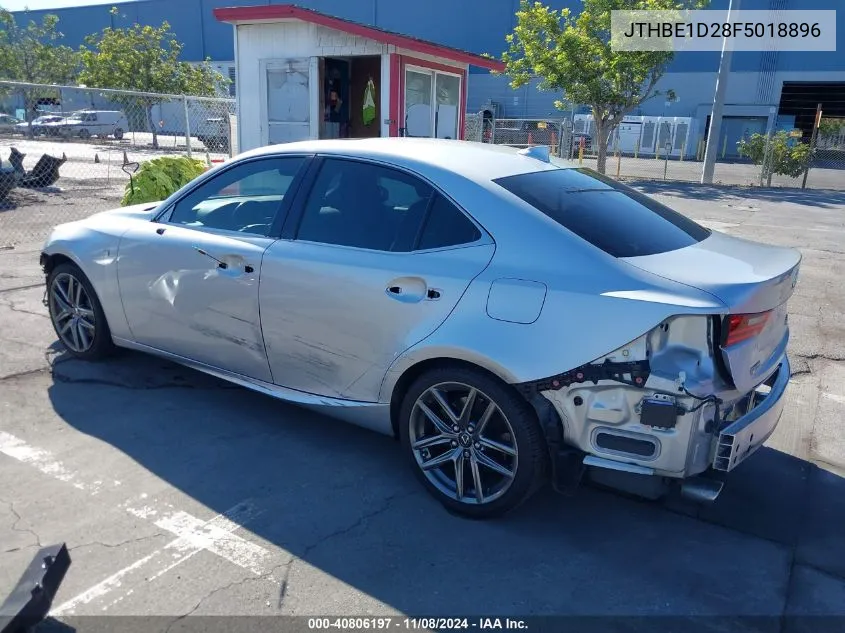 2015 Lexus Is 350 VIN: JTHBE1D28F5018896 Lot: 40806197