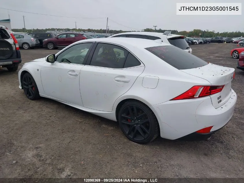 JTHCM1D23G5001545 2016 Lexus Is 300 300