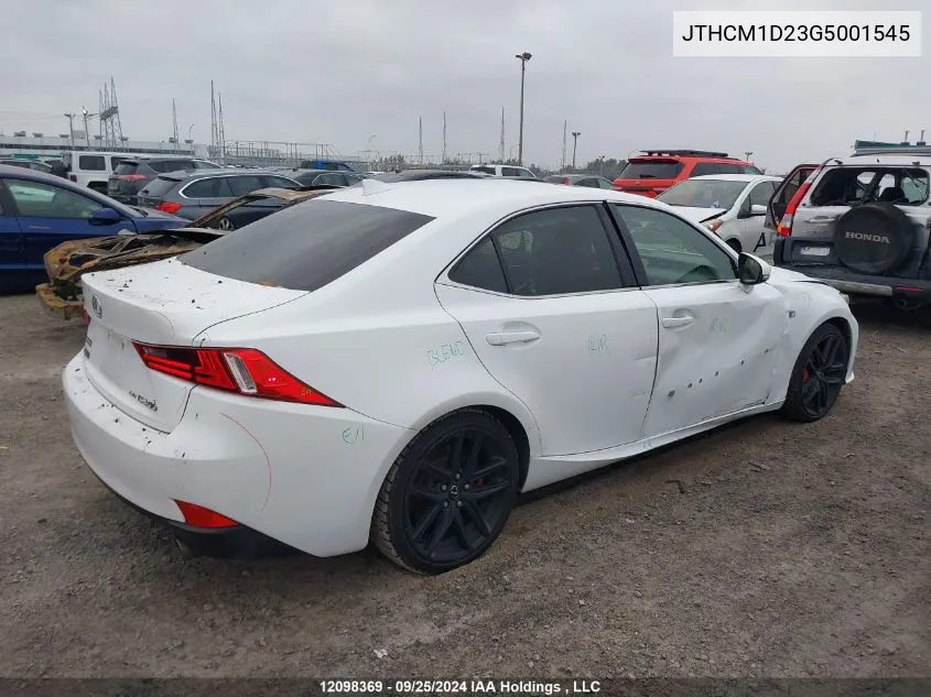 JTHCM1D23G5001545 2016 Lexus Is 300 300