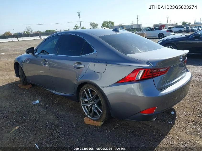 2016 Lexus Is 200T VIN: JTHBA1D23G5023274 Lot: 39303968