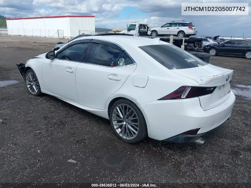 JTHCM1D22G5007742 2016 Lexus Is 300