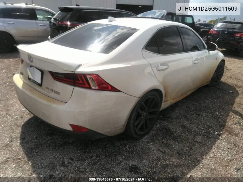 2016 Lexus Is 300 VIN: JTHCM1D25G5011509 Lot: 39845376