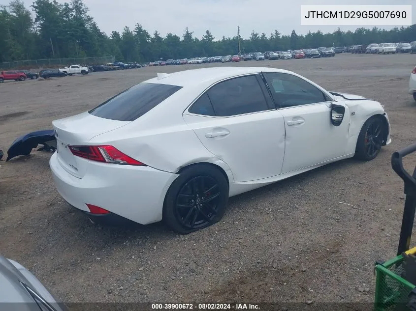 2016 Lexus Is 300 VIN: JTHCM1D29G5007690 Lot: 39900672