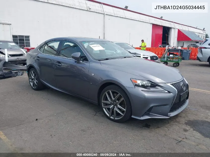 2016 Lexus Is 200T VIN: JTHBA1D24G5034445 Lot: 40080240