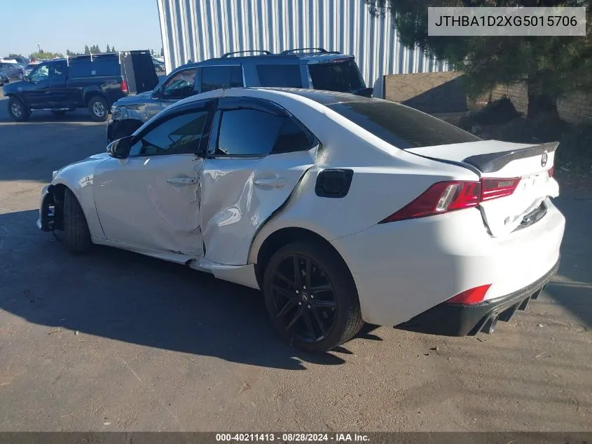 JTHBA1D2XG5015706 2016 Lexus Is 200T