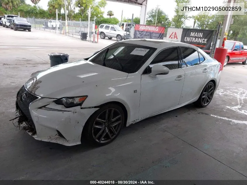 2016 Lexus Is 300 VIN: JTHCM1D29G5002859 Lot: 40244018