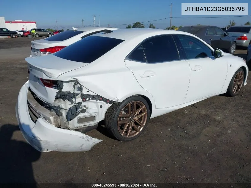 JTHBA1D23G5036798 2016 Lexus Is 200T