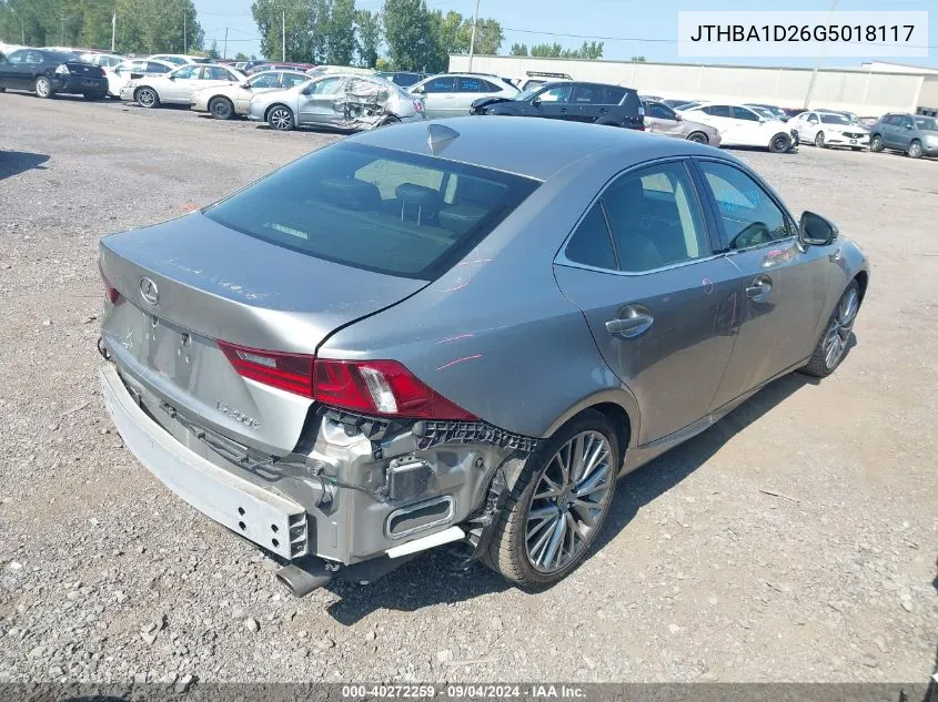 JTHBA1D26G5018117 2016 Lexus Is 200T