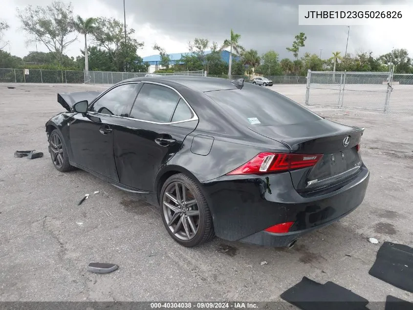 JTHBE1D23G5026826 2016 Lexus Is 350