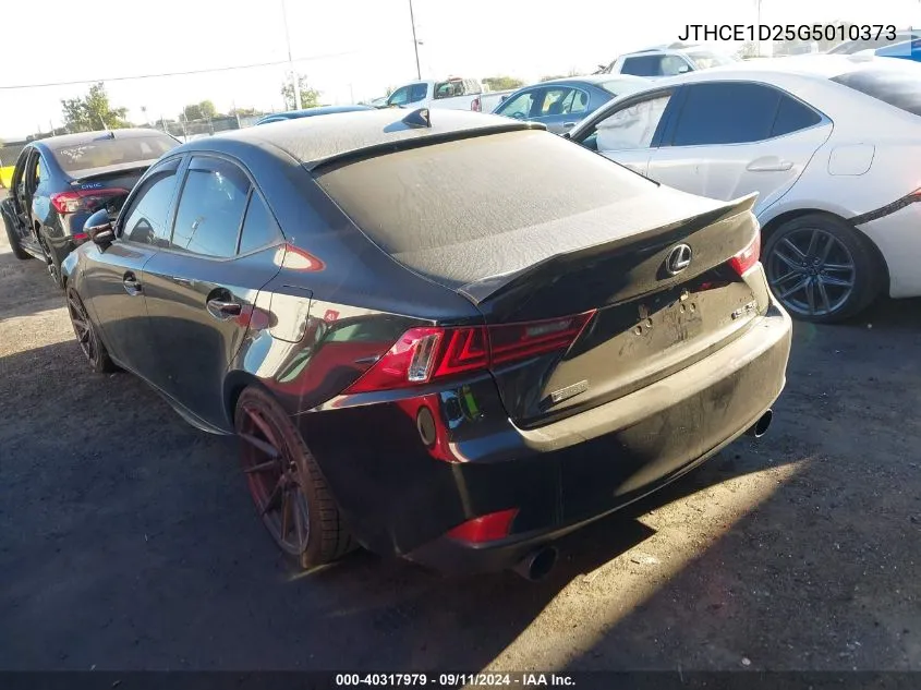 2016 Lexus Is 350 350 VIN: JTHCE1D25G5010373 Lot: 40317979