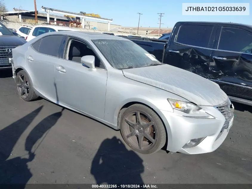 JTHBA1D21G5033639 2016 Lexus Is 200T