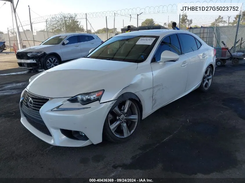 JTHBE1D27G5023752 2016 Lexus Is 350