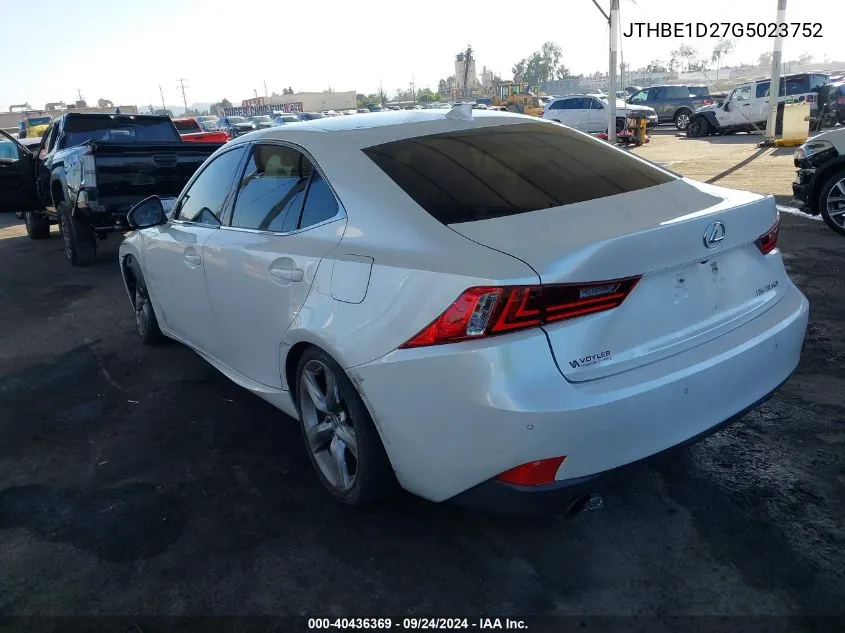 JTHBE1D27G5023752 2016 Lexus Is 350