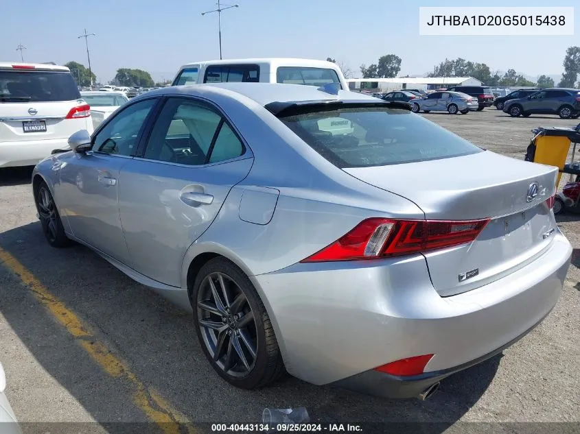 JTHBA1D20G5015438 2016 Lexus Is 200T