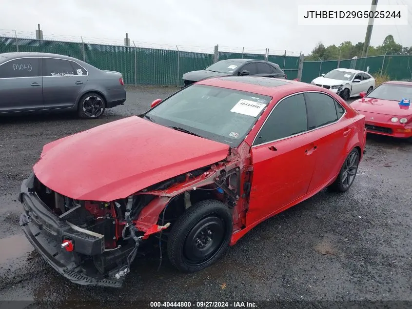 JTHBE1D29G5025244 2016 Lexus Is 350