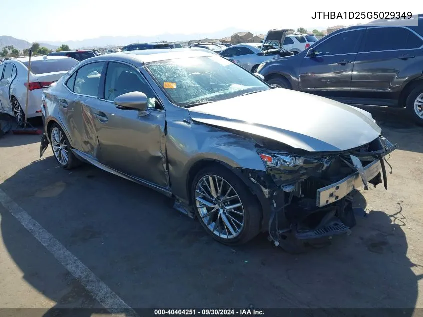 2016 Lexus Is 200T VIN: JTHBA1D25G5029349 Lot: 40464251