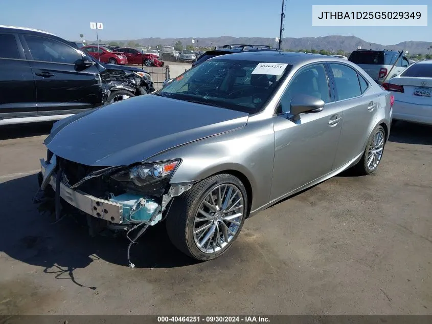 2016 Lexus Is 200T VIN: JTHBA1D25G5029349 Lot: 40464251