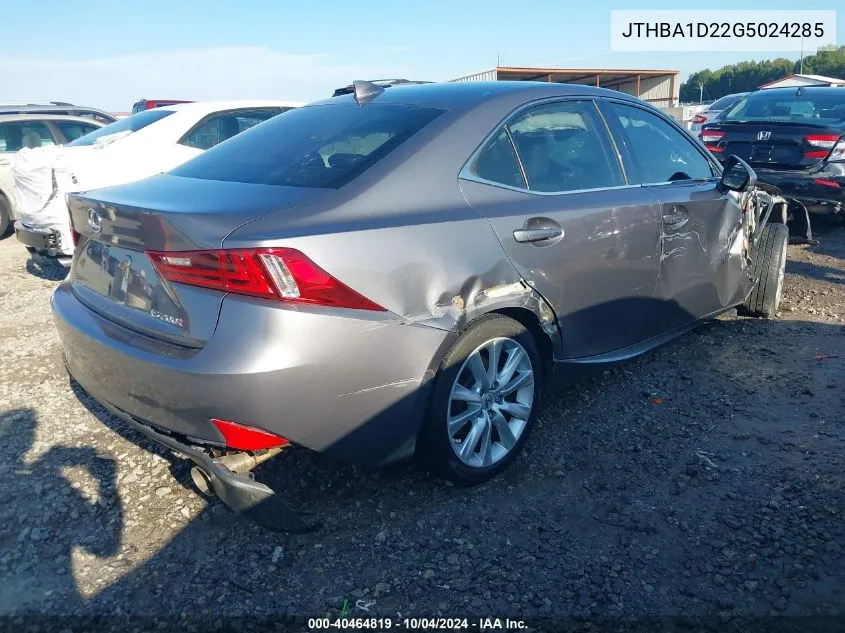 2016 Lexus Is 200T VIN: JTHBA1D22G5024285 Lot: 40464819