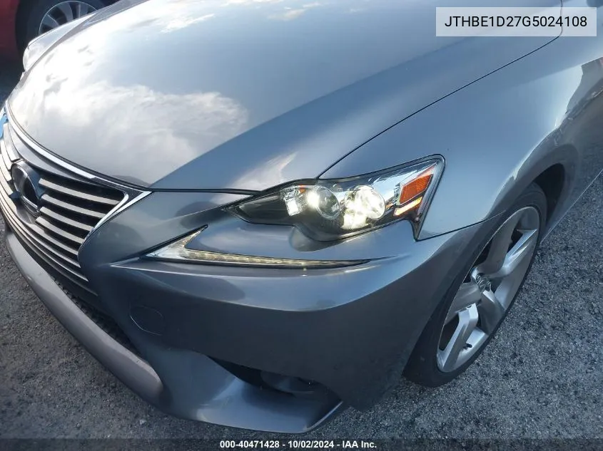 JTHBE1D27G5024108 2016 Lexus Is 350