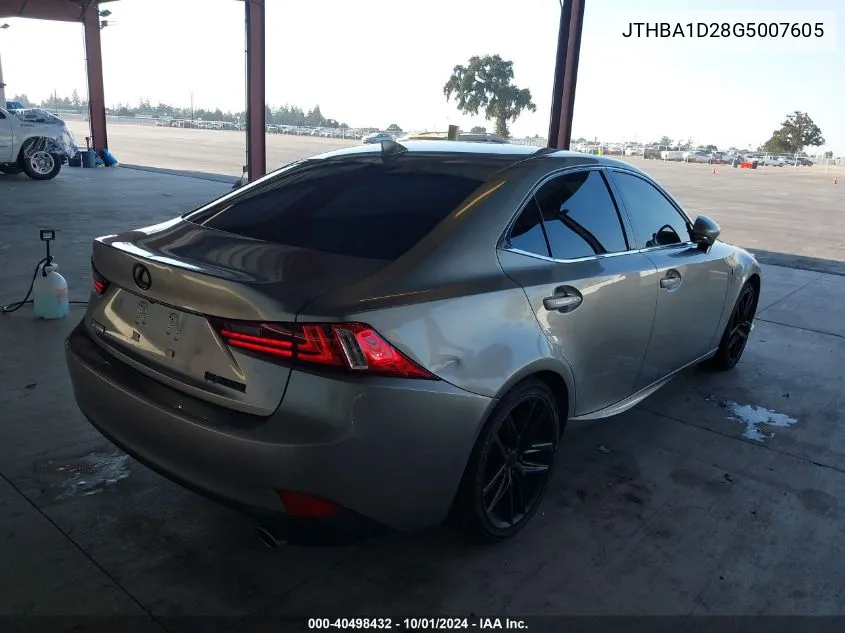 JTHBA1D28G5007605 2016 Lexus Is 200T