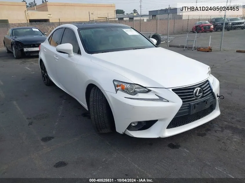 2016 Lexus Is 200T VIN: JTHBA1D24G5024465 Lot: 40525831