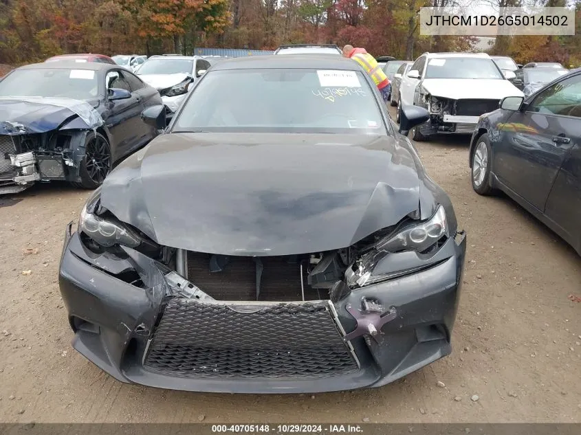 2016 Lexus Is 300 VIN: JTHCM1D26G5014502 Lot: 40705148