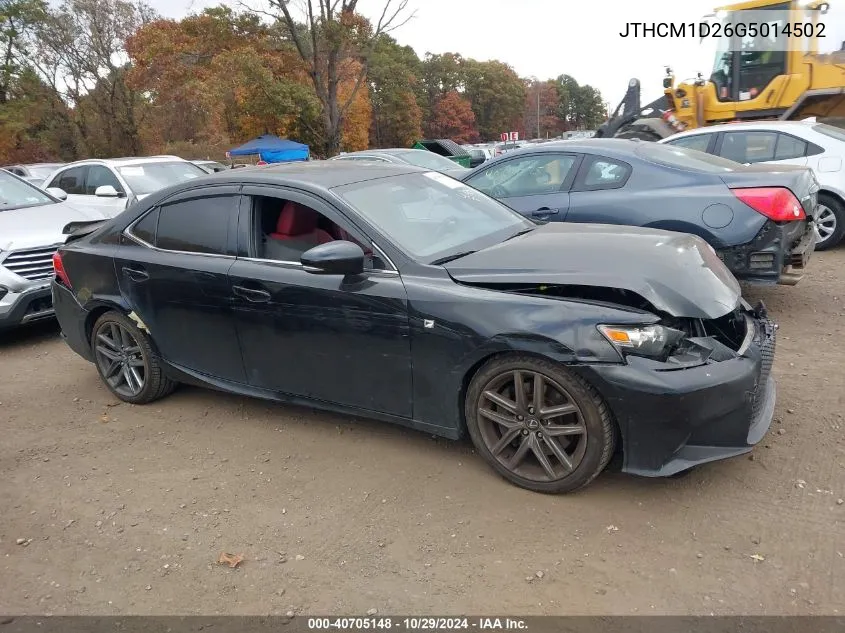 2016 Lexus Is 300 VIN: JTHCM1D26G5014502 Lot: 40705148