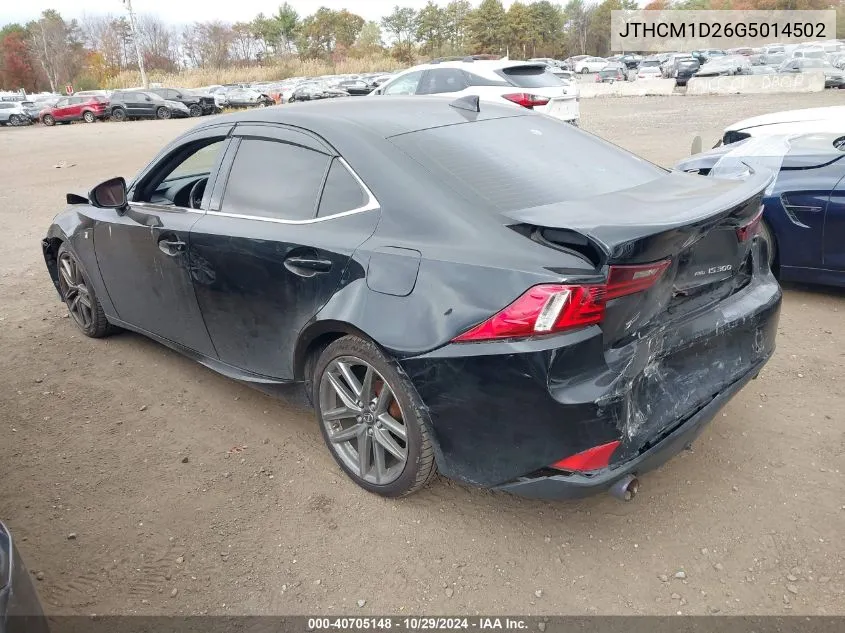 2016 Lexus Is 300 VIN: JTHCM1D26G5014502 Lot: 40705148