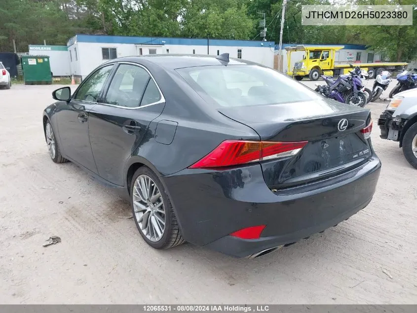 2017 Lexus Is 300 300 VIN: JTHCM1D26H5023380 Lot: 12065531