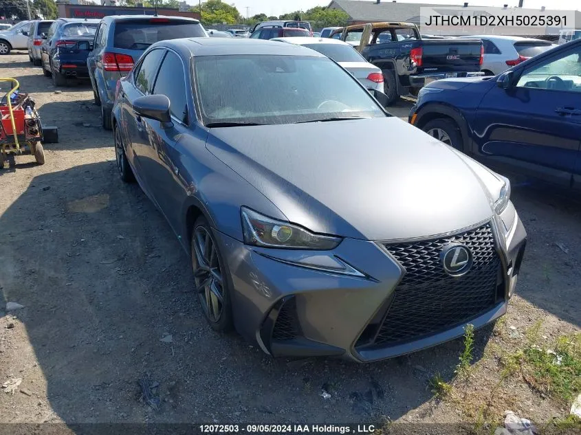 2017 Lexus Is 300 300 VIN: JTHCM1D2XH5025391 Lot: 12072503