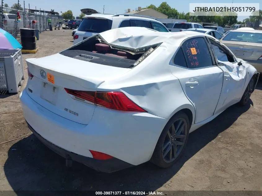 JTHBA1D21H5051799 2017 Lexus Is 200T