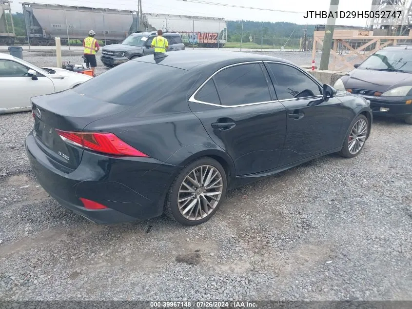 2017 Lexus Is 200T VIN: JTHBA1D29H5052747 Lot: 39967148