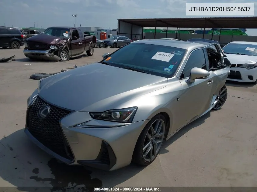 JTHBA1D20H5045637 2017 Lexus Is 200T