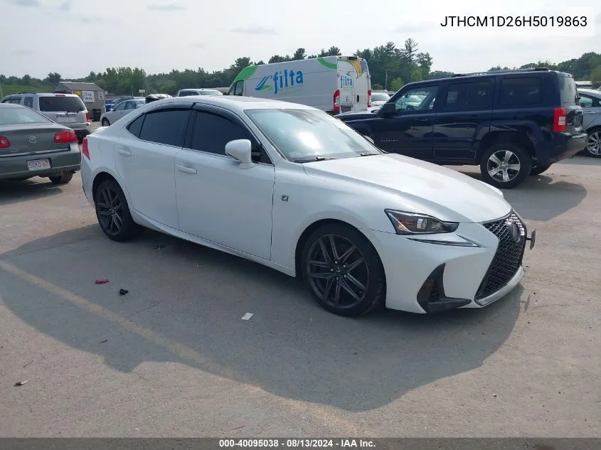 2017 Lexus Is 300 VIN: JTHCM1D26H5019863 Lot: 40095038