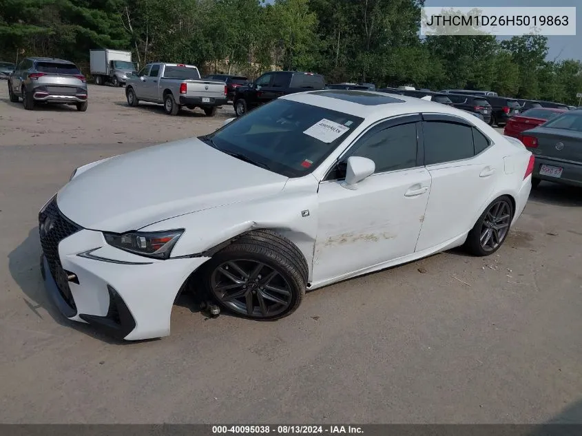 2017 Lexus Is 300 VIN: JTHCM1D26H5019863 Lot: 40095038