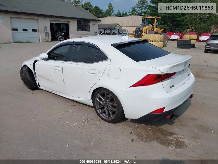 2017 Lexus Is 300 VIN: JTHCM1D26H5019863 Lot: 40095038