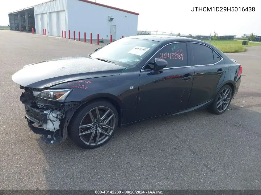 2017 Lexus Is 300 VIN: JTHCM1D29H5016438 Lot: 40142289